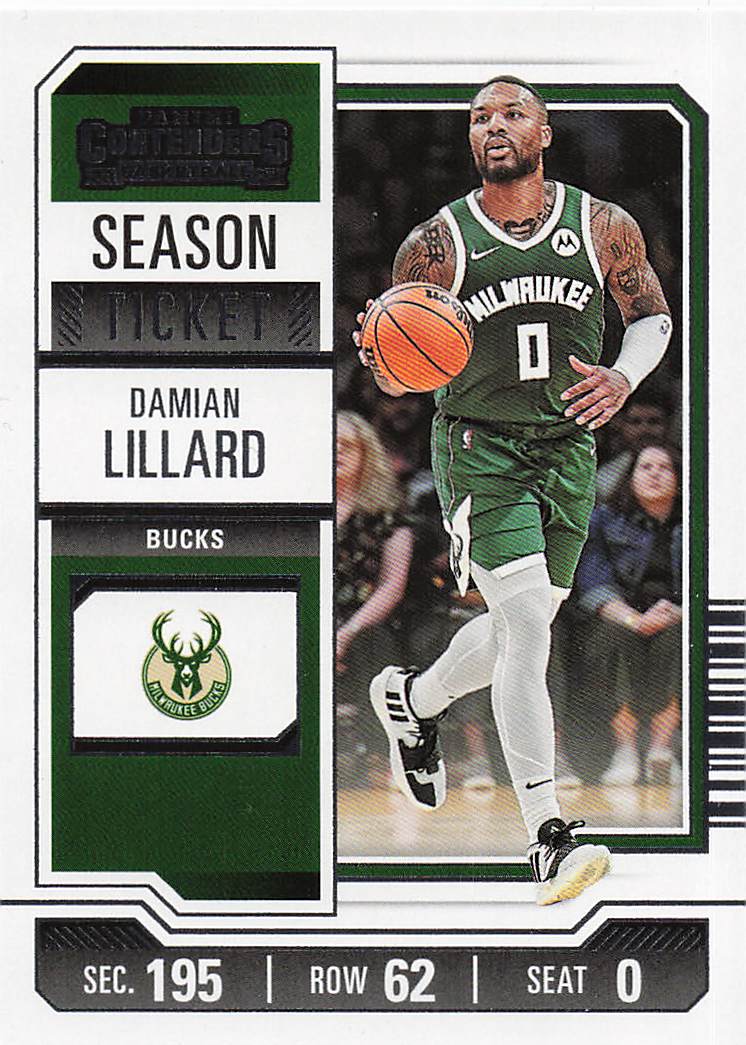 2023-24 Panini Contenders Basketball Damian Lillard #9