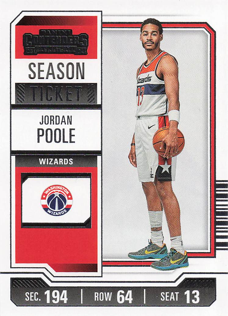 2023-24 Panini Contenders Basketball Season Ticket Retail Jordan Poole #21