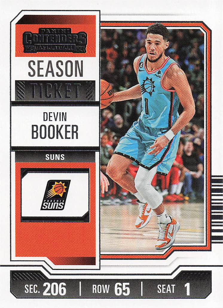 2023-24 Panini Contenders Basketball Season Ticket Retail Devin Booker #85