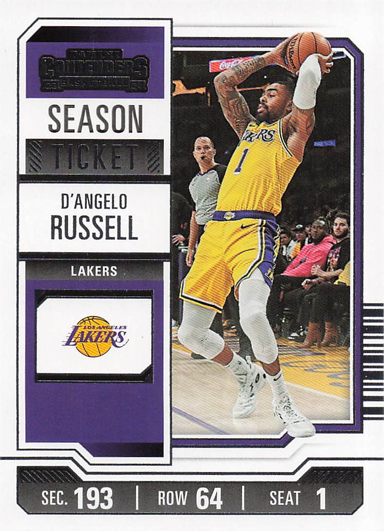 2023-24 Panini Contenders Basketball Season Ticket Retail D'Angelo Russell #63