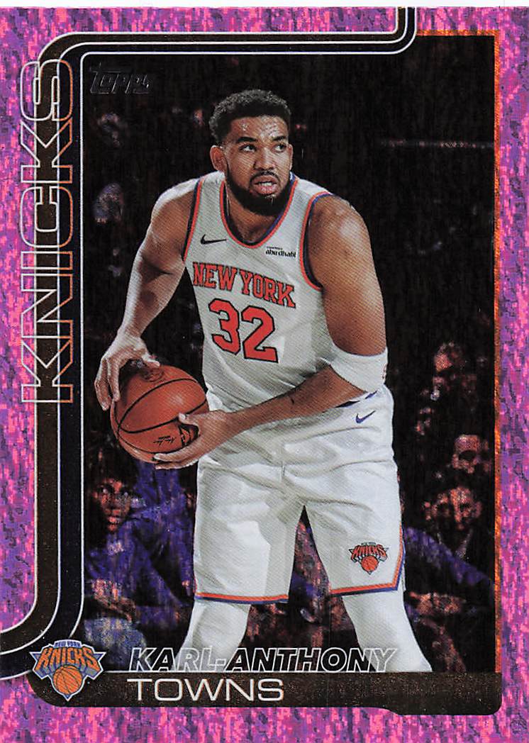 2025-26 Topps Basketball Pink Holo Foil Karl-Anthony Towns #19