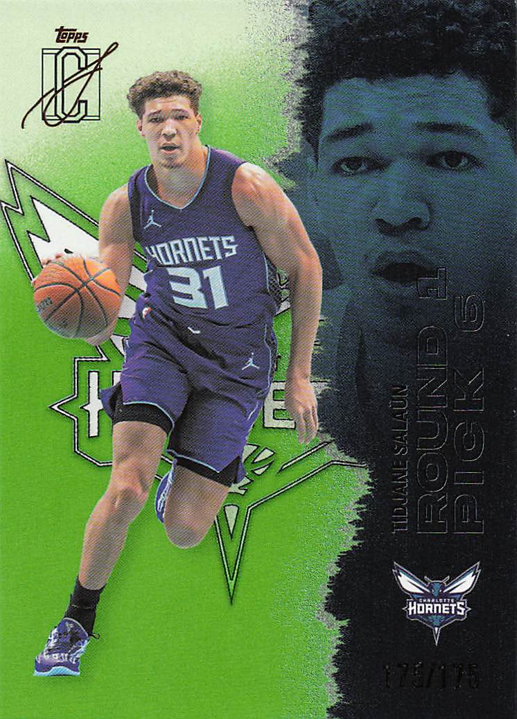 2025-26 Topps Signature Class Basketball Lime 175/175 Tidjane Salaün #79
