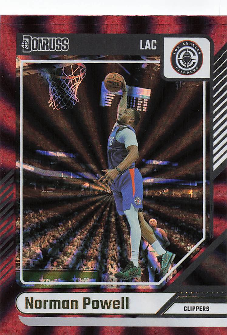 2024-25 Donruss Basketball Holo Green Laser Norman Powell #16