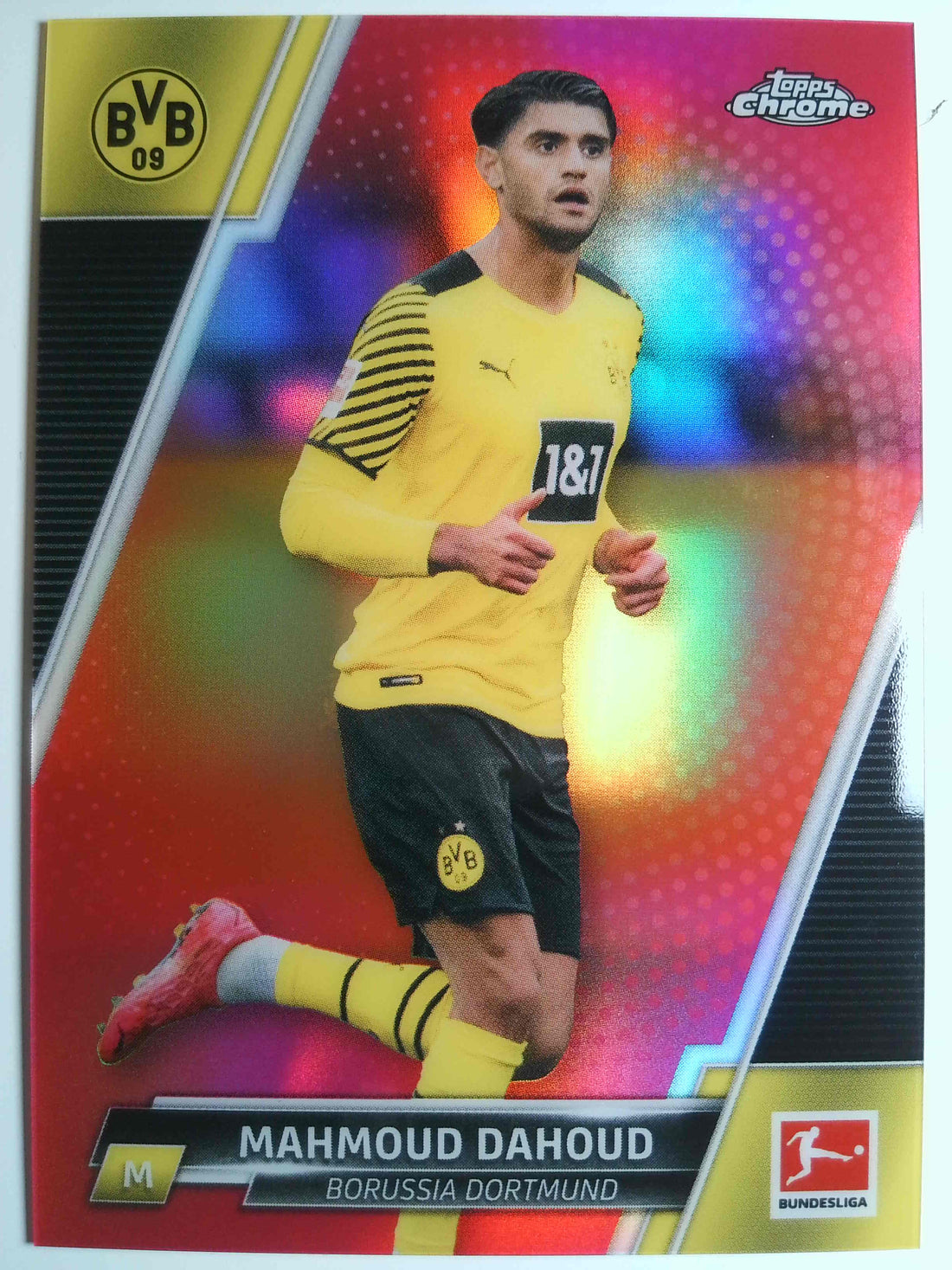 2021-22 Topps Chrome Bundesliga Magenta Refractors 200/399 Mahmoud Dahoud #33