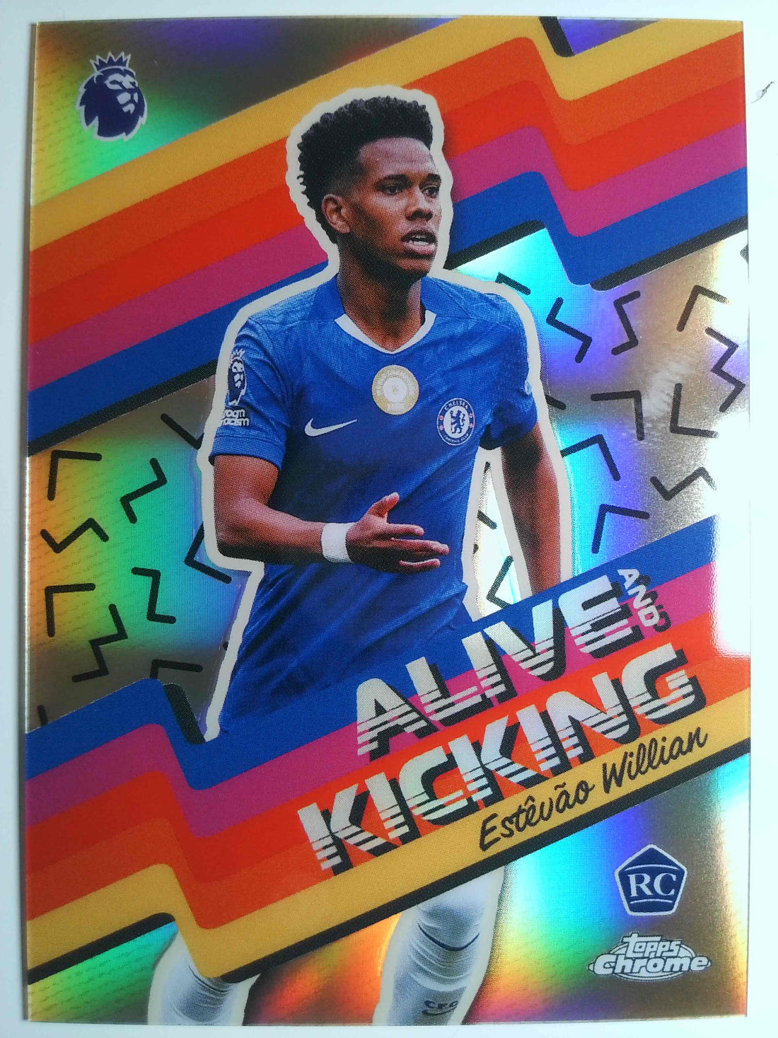 2025-26 Topps Chrome Premier League Alive and Kicking Estêvão Willian #AK-14