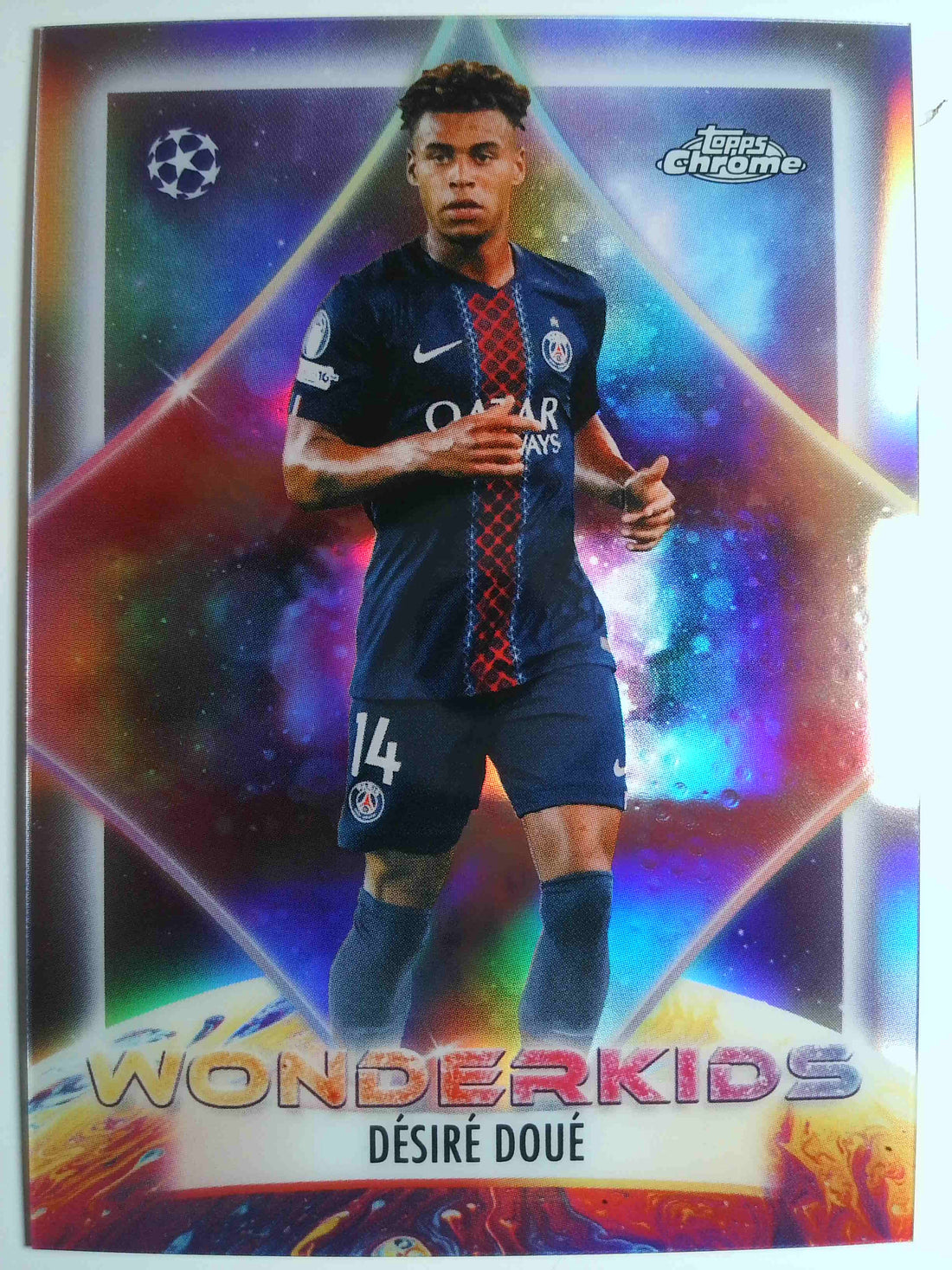 2025-26 Topps Chrome UEFA Club Competitions Wonderkids Désiré Doué #WK-11