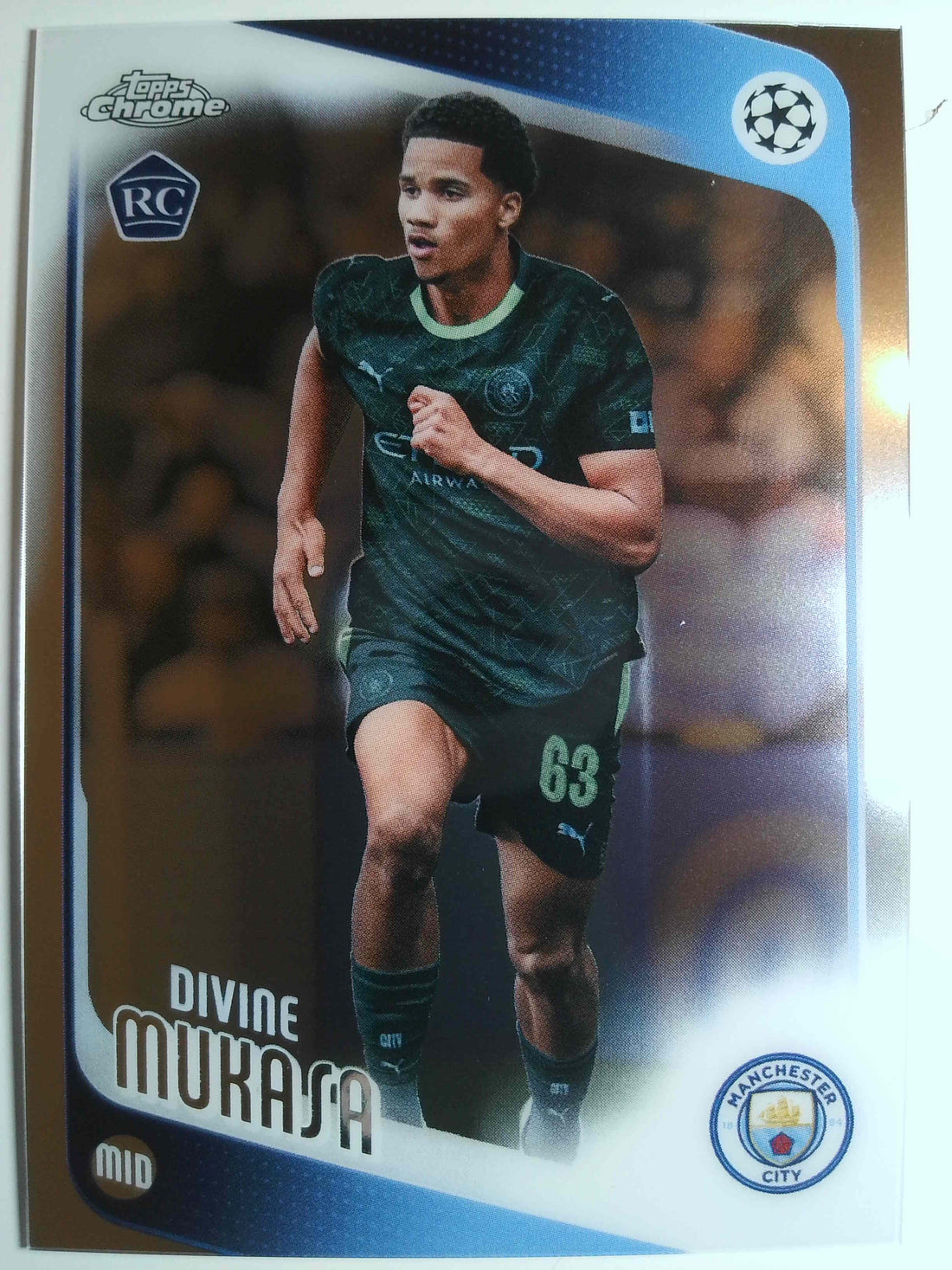 2025-26 Topps Chrome UEFA Club Competitions Soccer Divine Mukasa #49 RC