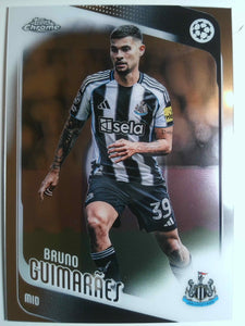 2025-26 Topps Chrome UEFA Club Competitions Soccer Bruno Guimarães #117