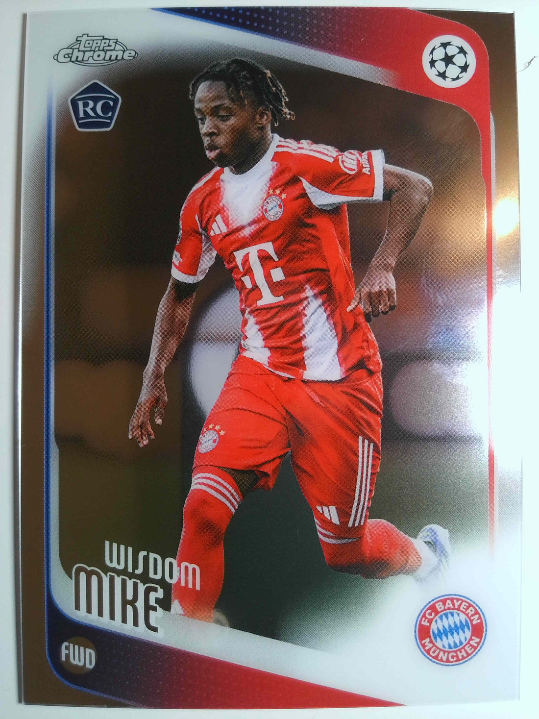 2025-26 Topps Chrome UEFA Club Competitions Soccer Wisdom Mike #88 RC