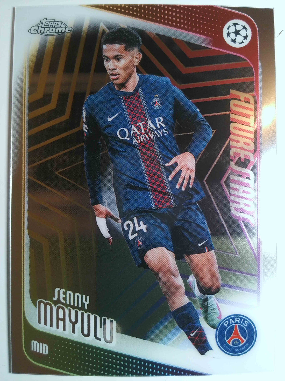 2025-26 Topps Chrome UEFA Club Competitions Soccer Senny Mayulu #22