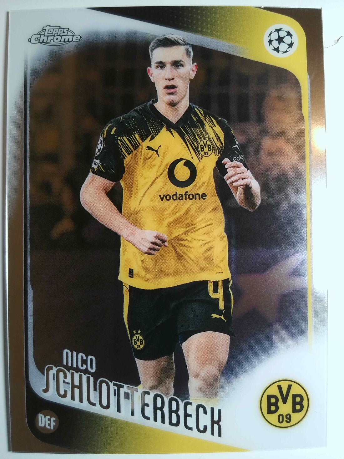 2025-26 Topps Chrome UEFA Club Competitions Soccer Nico Schlotterbeck #99