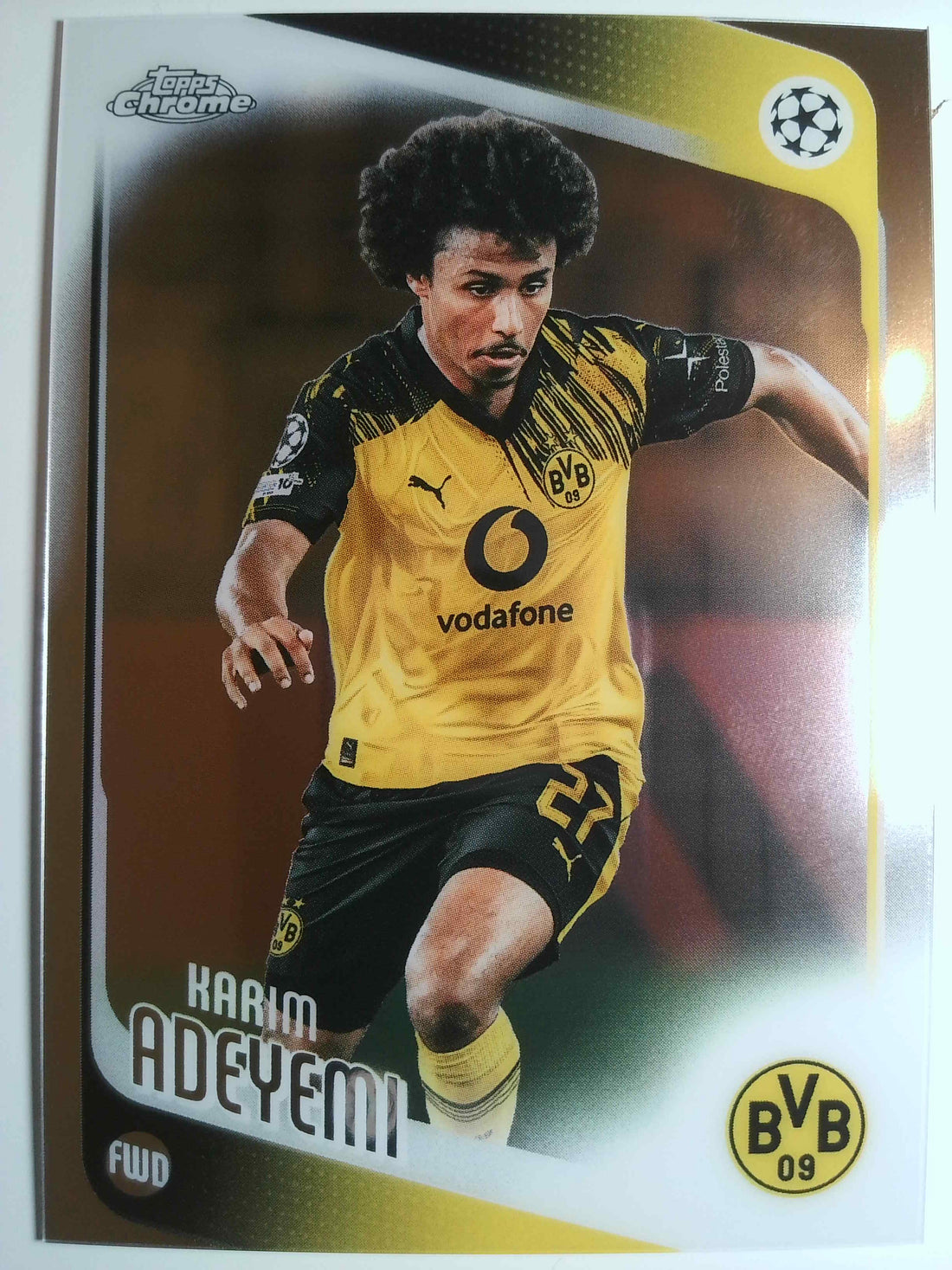 2025-26 Topps Chrome UEFA Club Competitions Soccer Karim Adeyemi #128