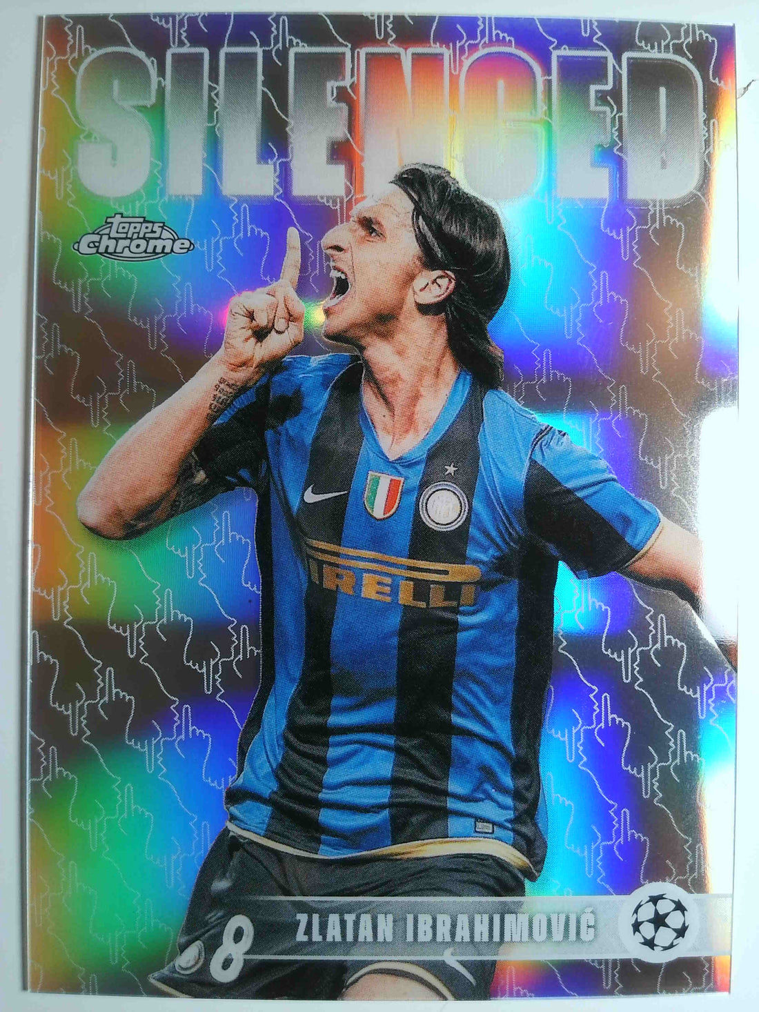 2025-26 Chrome UEFA Club Competitions Silenced Zlatan Ibrahimovi? #SHH-3