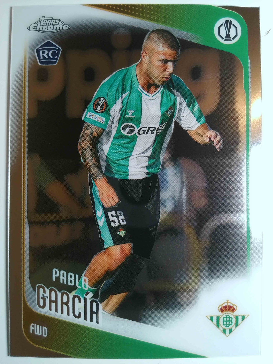 2025-26 Topps Chrome UEFA Club Competitions Soccer Pablo García #174 RC