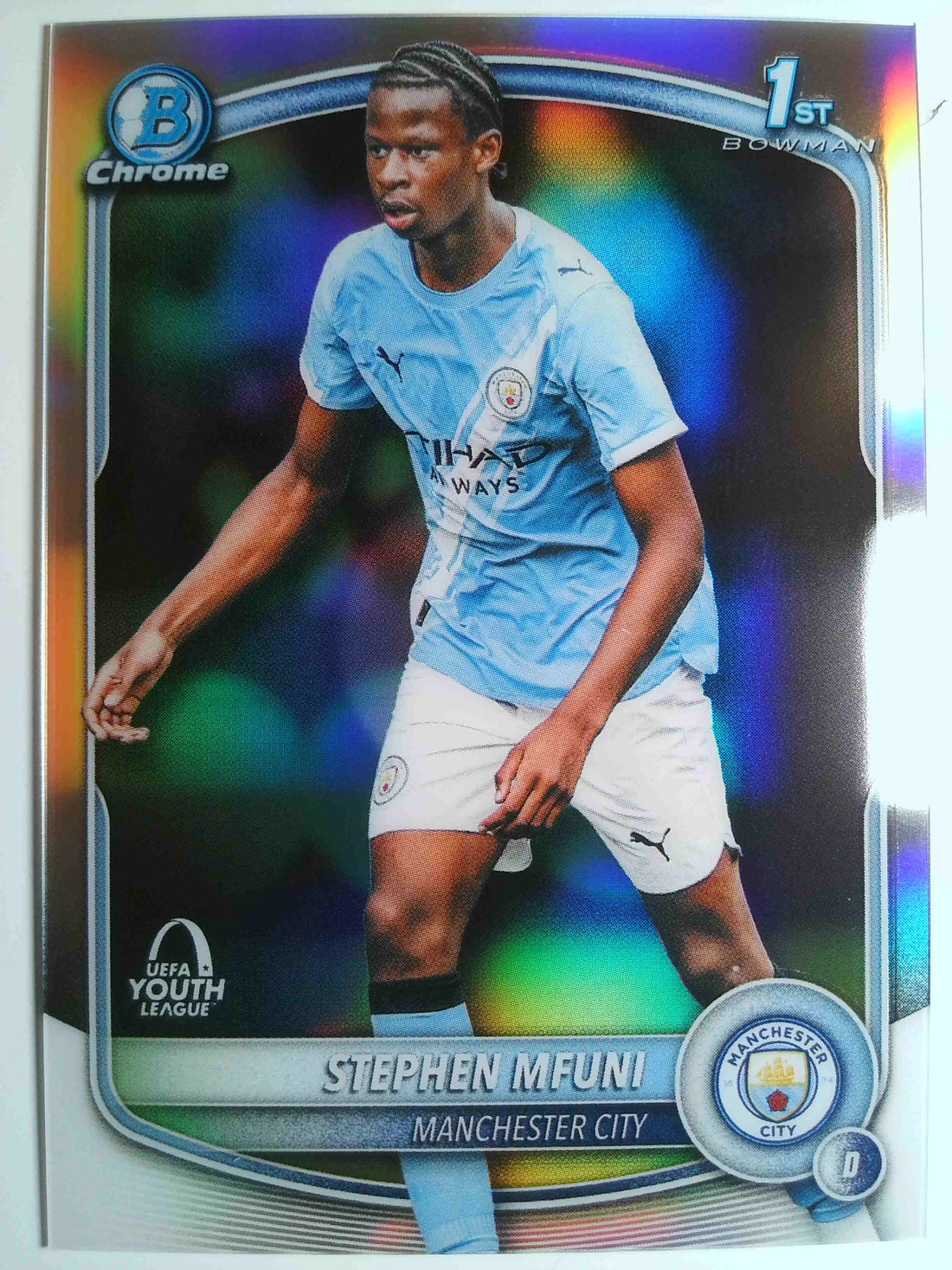 2025-26 Chrome UEFA Club Competitions Bowman Stephen Mfuni #BU-SM