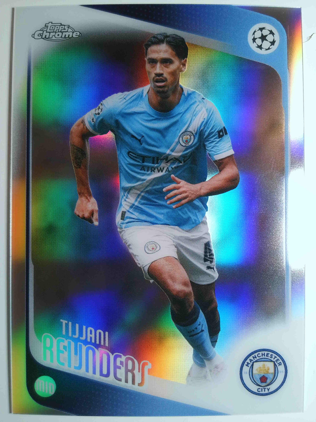 2025-26 Topps Chrome UEFA Club Competitions Refractor Tijjani Reijnders #155