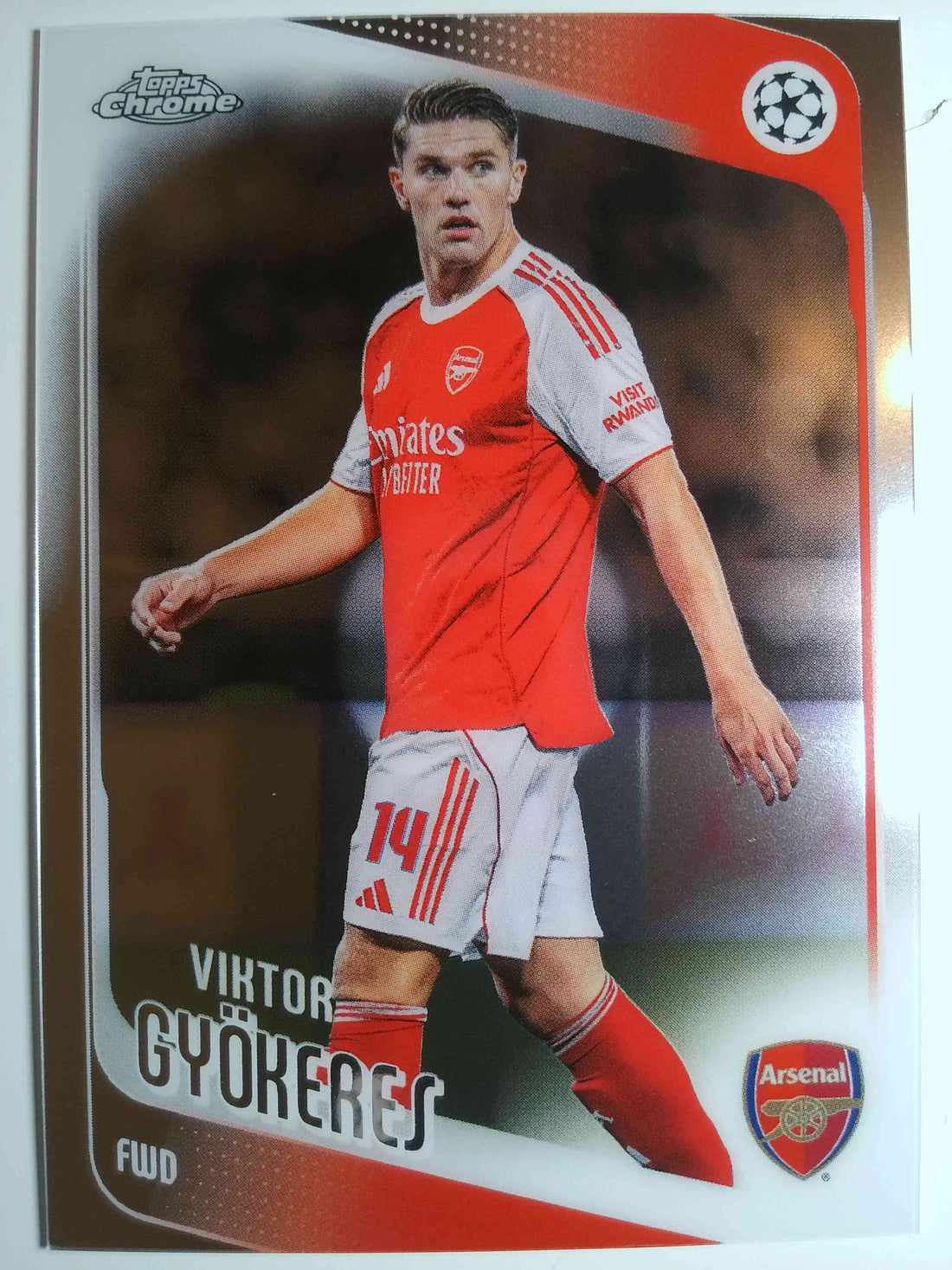 2025-26 Topps Chrome UEFA Club Competitions Soccer Viktor Gyökeres #42
