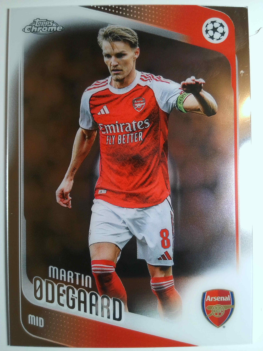 2025-26 Topps Chrome UEFA Club Competitions Soccer Martin Ødegaard #157