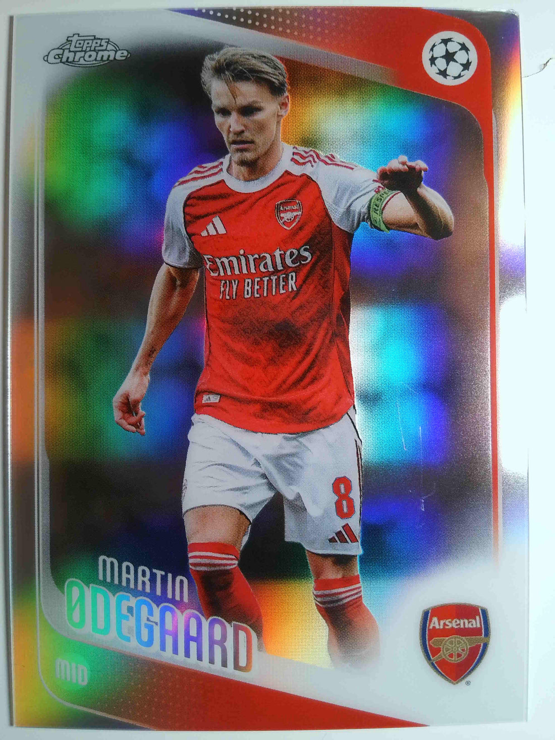2025-26 Topps Chrome UEFA Club Competitions Refractor Martin Ødegaard #157