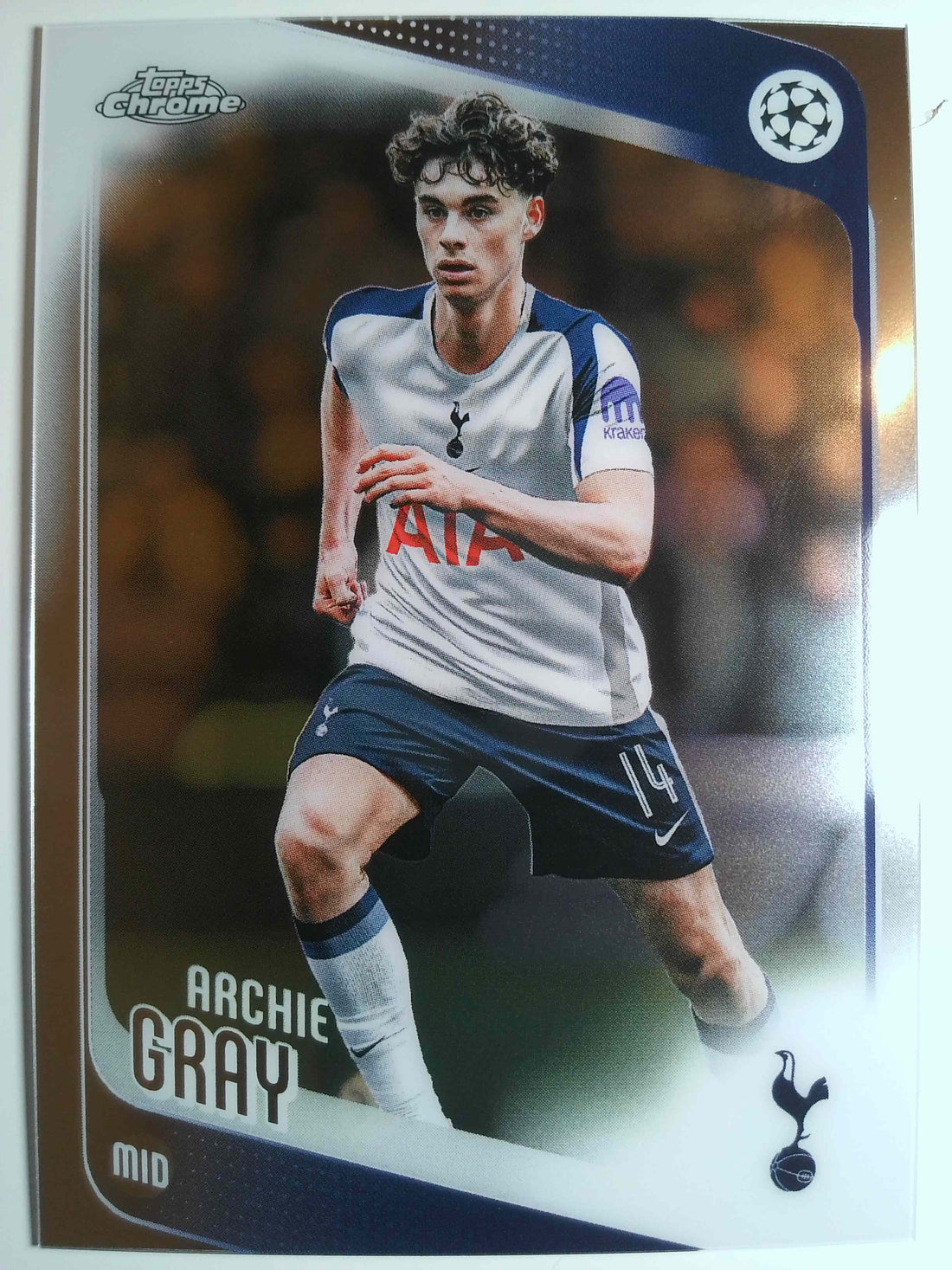 2025-26 Topps Chrome UEFA Club Competitions Soccer Archie Gray #165