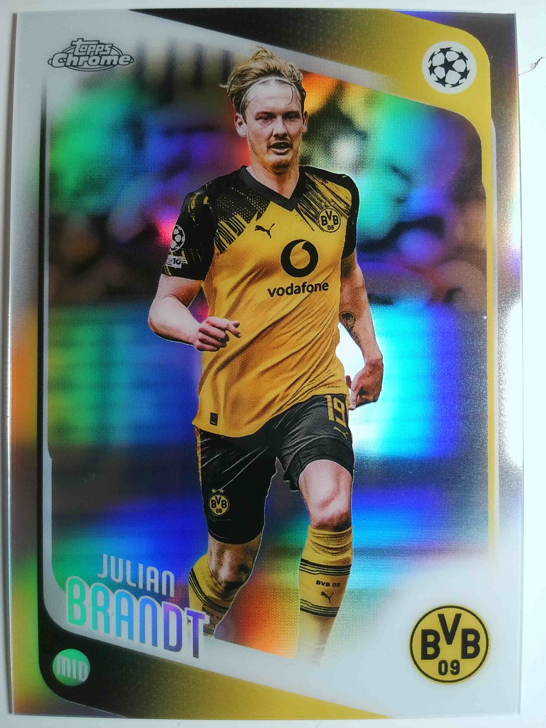 2025-26 Topps Chrome UEFA Club Competitions Soccer Refractor Julian Brandt #81