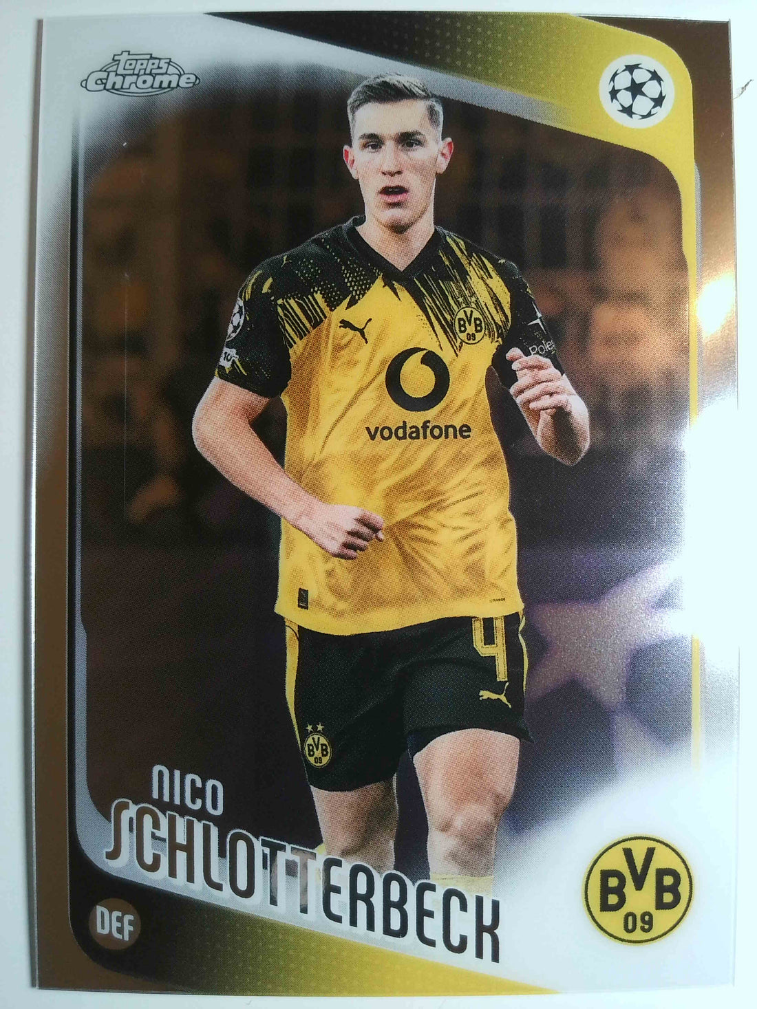2025-26 Topps Chrome UEFA Club Competitions Soccer Nico Schlotterbeck #99