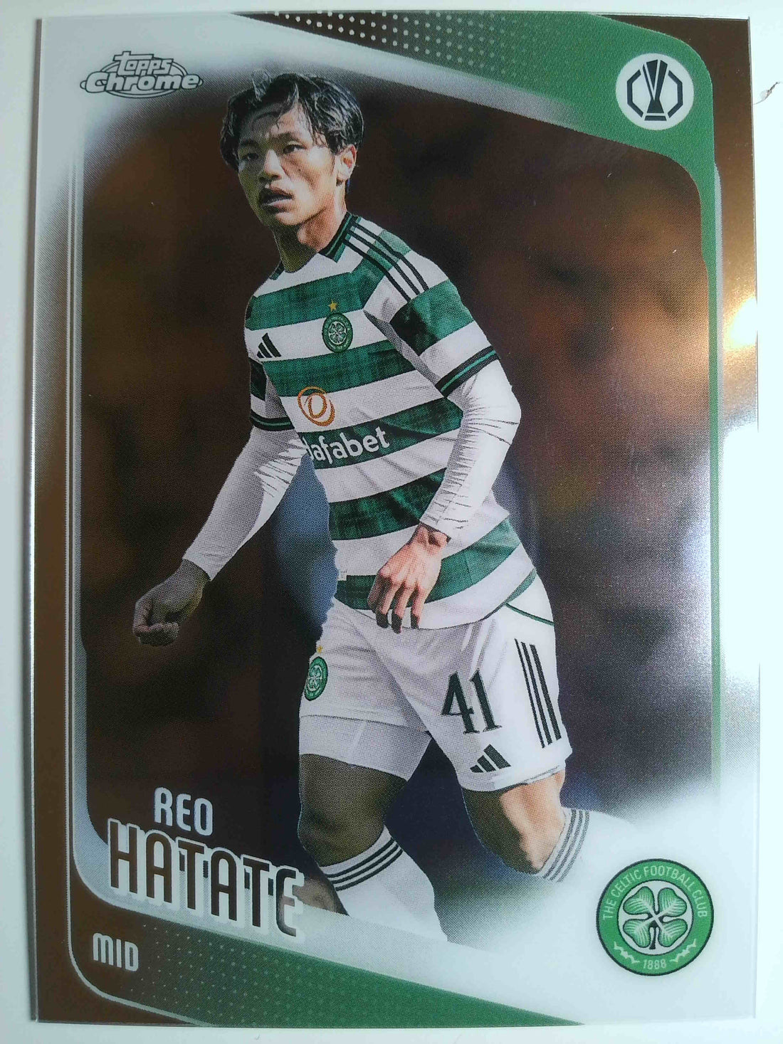 2025-26 Topps Chrome UEFA Club Competitions Soccer Reo Hatate #40