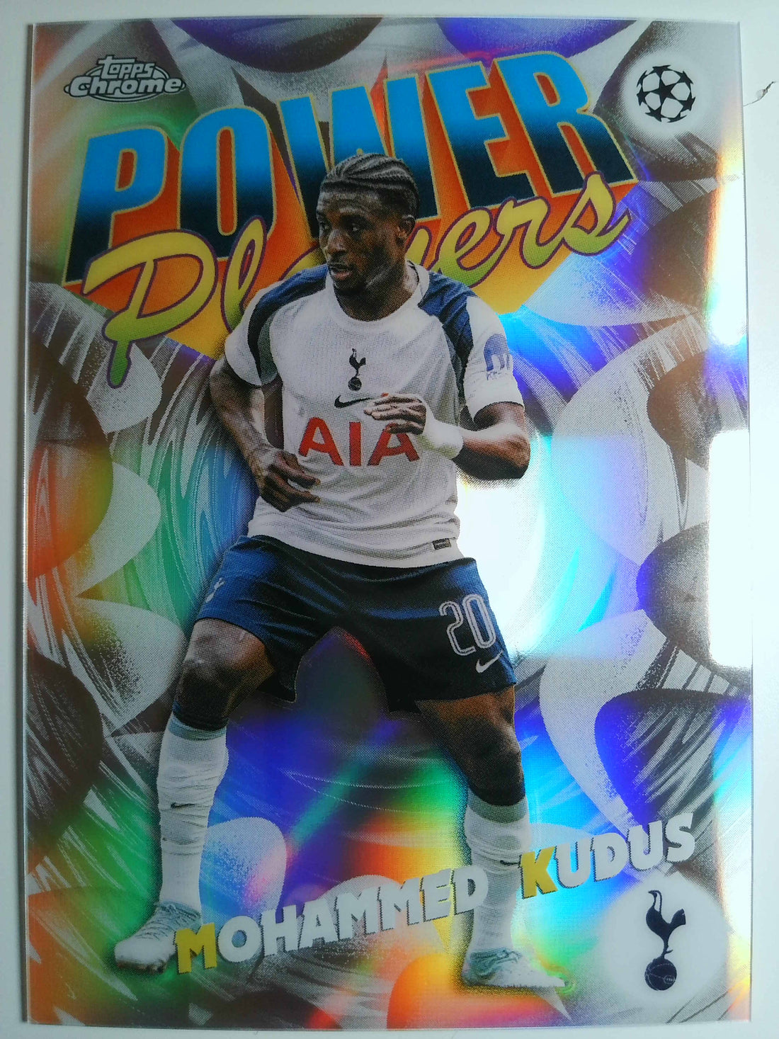 2025-26 Topps Chrome UEFA Club Competitions Power Players Mohammed Kudus #PP-11