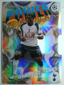 2025-26 Topps Chrome UEFA Club Competitions Power Players Mohammed Kudus #PP-11