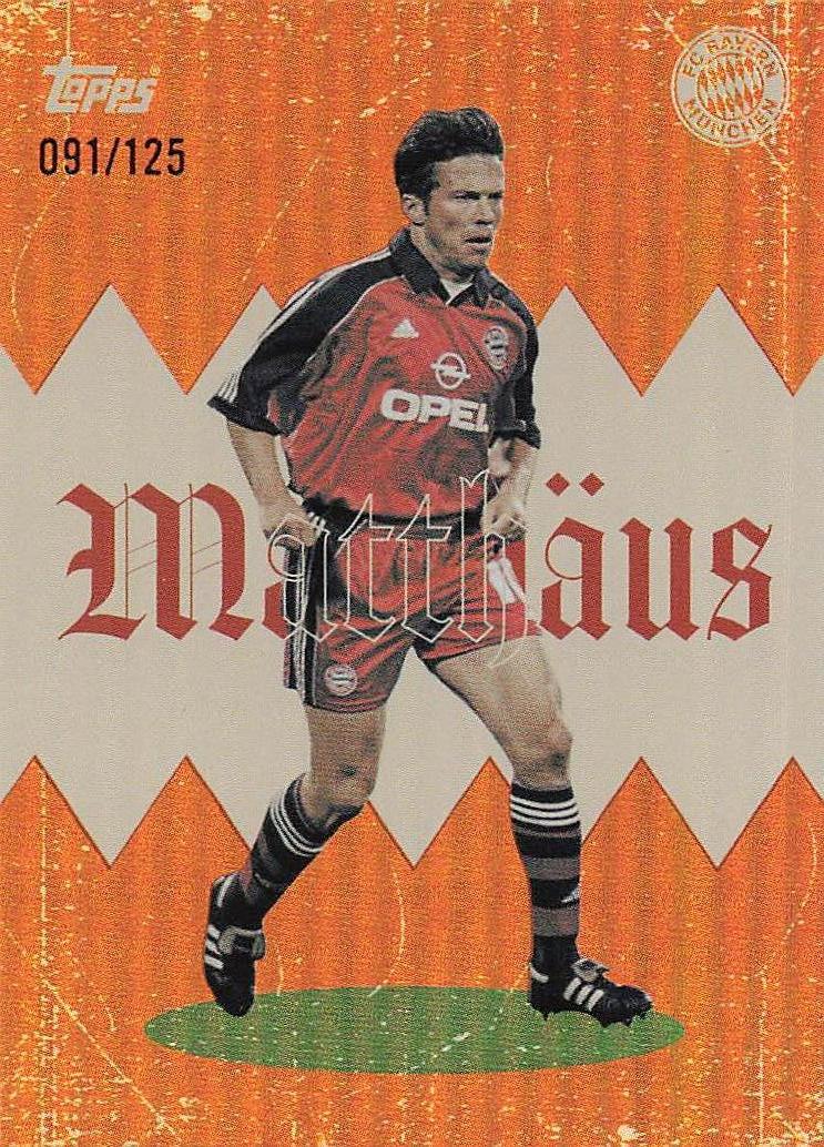 2025-26 FC Bayern München Yellow Rainbow Foil 091/125 Lothar Matthäus #DB-10