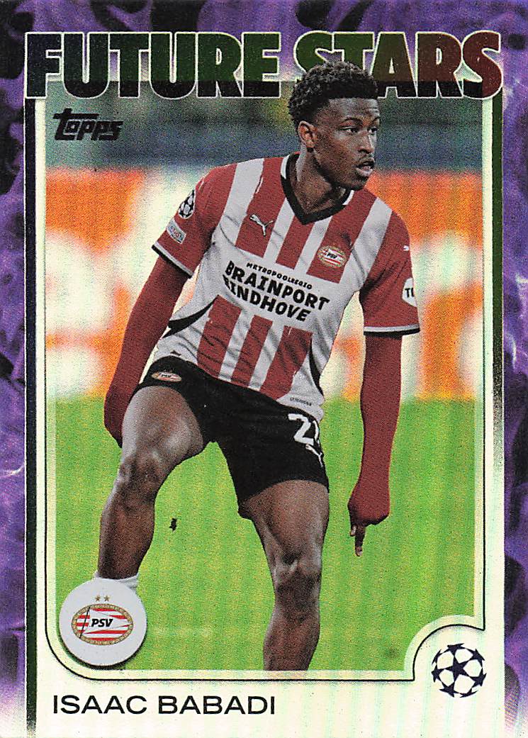 2024-25 UEFA Club Competitions Purple Inferno Foil 224/299 Isaac Babadi #194