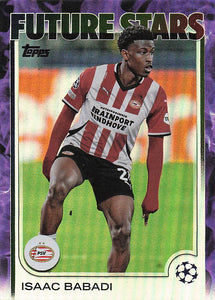 2024-25 UEFA Club Competitions Purple Inferno Foil 224/299 Isaac Babadi #194