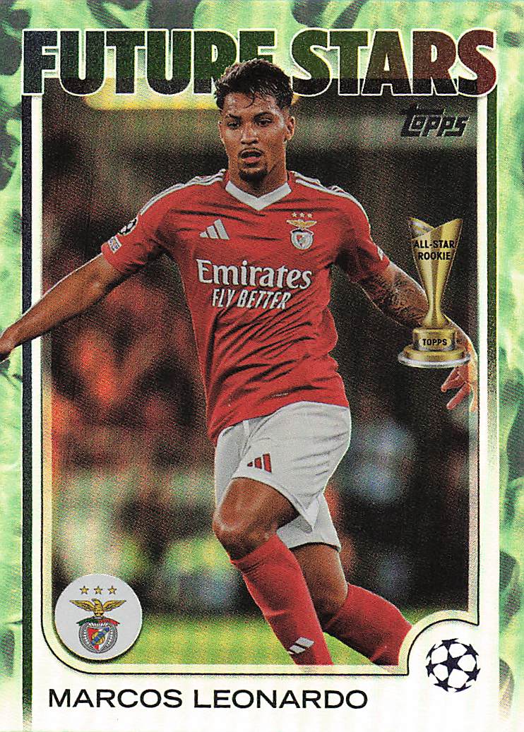 2024-25 UEFA Club Competitions Neon Green Inferno 122/199 Marcos Leonardo #38