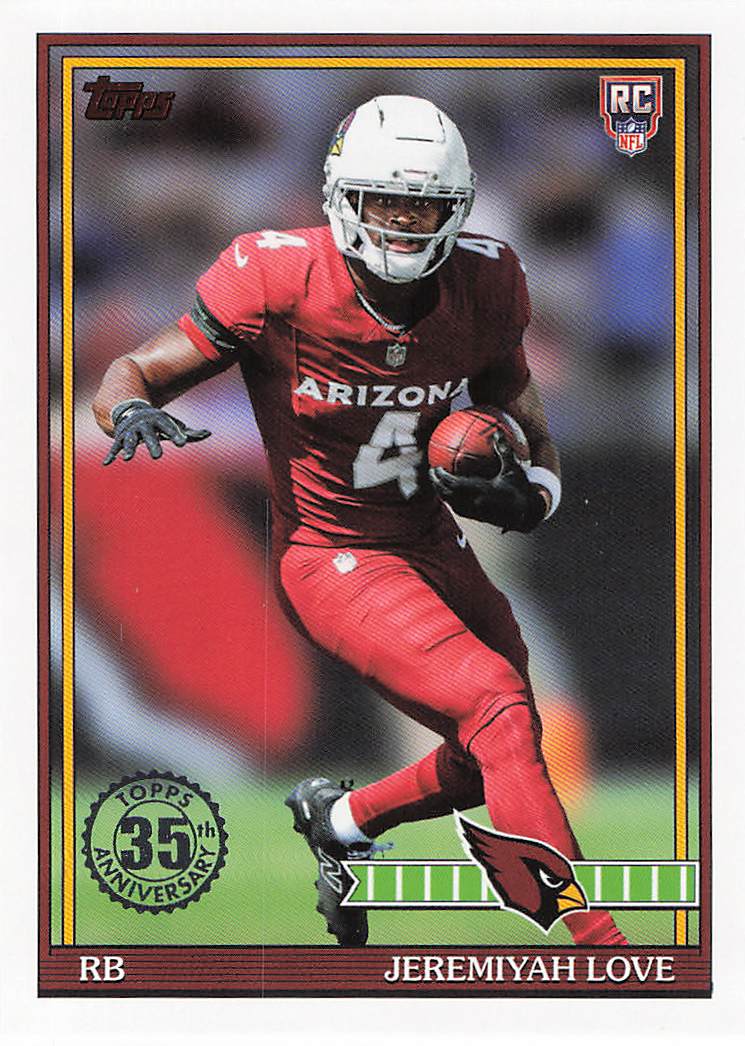 2026 Topps Flagship Football 1991 Topps Football Rookies Jeremiyah Love #91TR-9
