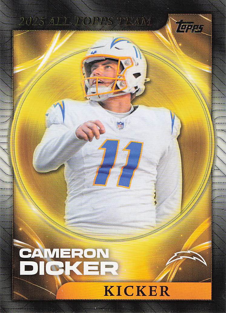 2026 Topps Flagship Football 2025 All Topps Team Cameron Dicker #25ATT-12