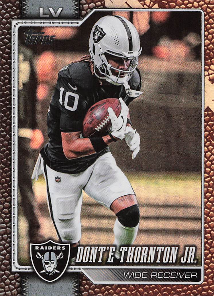 2026 Topps Flagship Football Football Leather Foil Dont'e Thornton Jr. #118