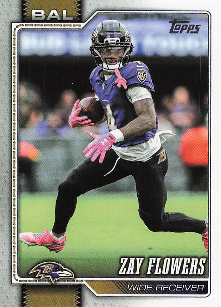 2026 Topps Flagship Football Zay Flowers #14