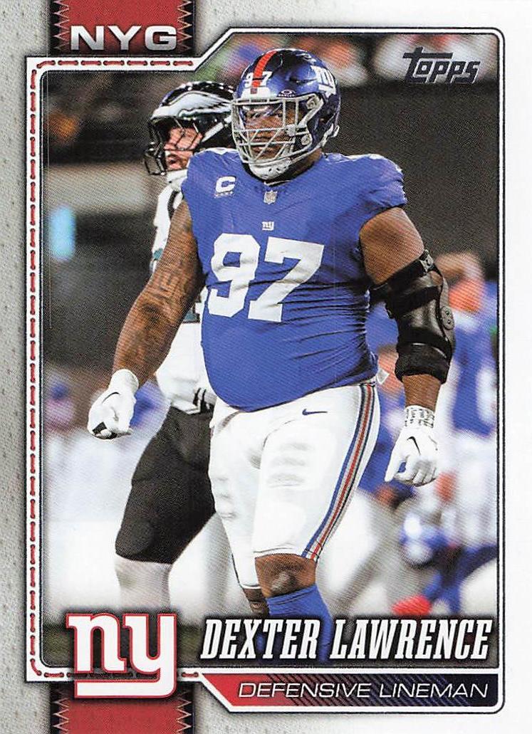 2026 Topps Flagship Football Dexter Lawrence #155