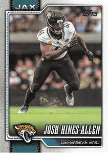 2026 Topps Flagship Football Josh Hines-Allen #95