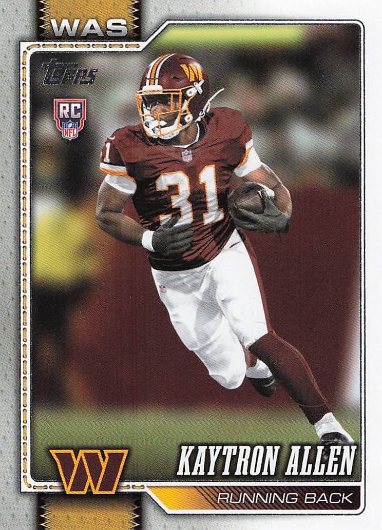 2026 Topps Flagship Football Kaytron Allen #315 RC