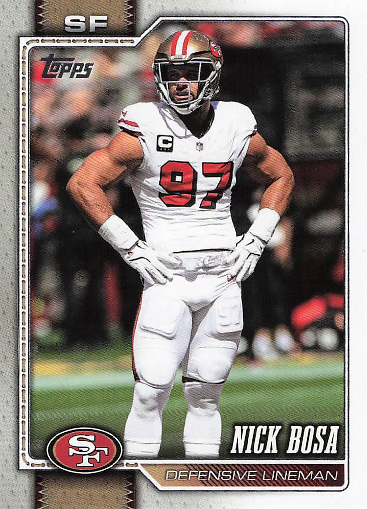 2026 Topps Flagship Football Nick Bosa #143