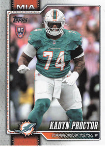 2026 Topps Flagship Football Kadyn Proctor #353 RC