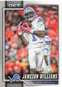 2026 Topps Flagship Football Jameson Williams #67