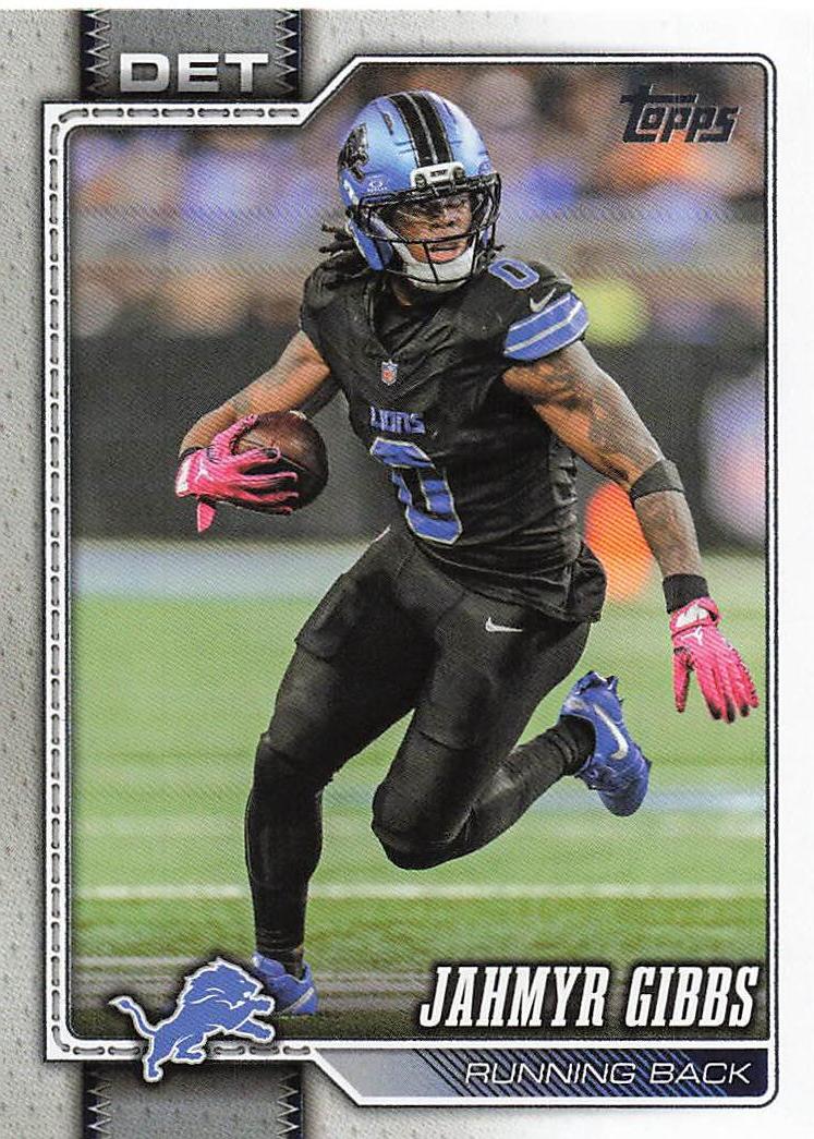 2026 Topps Flagship Football Jahmyr Gibbs #70