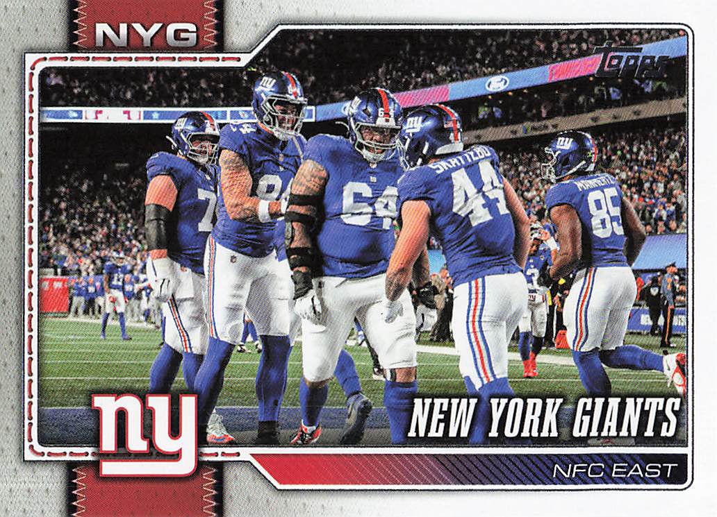 2026 Topps Flagship Football New York Giants #275