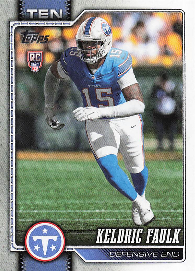 2026 Topps Flagship Football Keldric Faulk #344 RC
