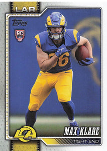 2026 Topps Flagship Football Max Klare #340 RC