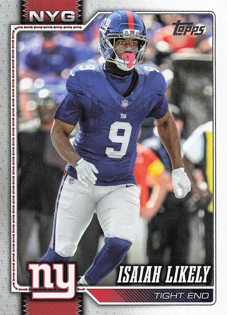 2026 Topps Flagship Football Isaiah Likely #206