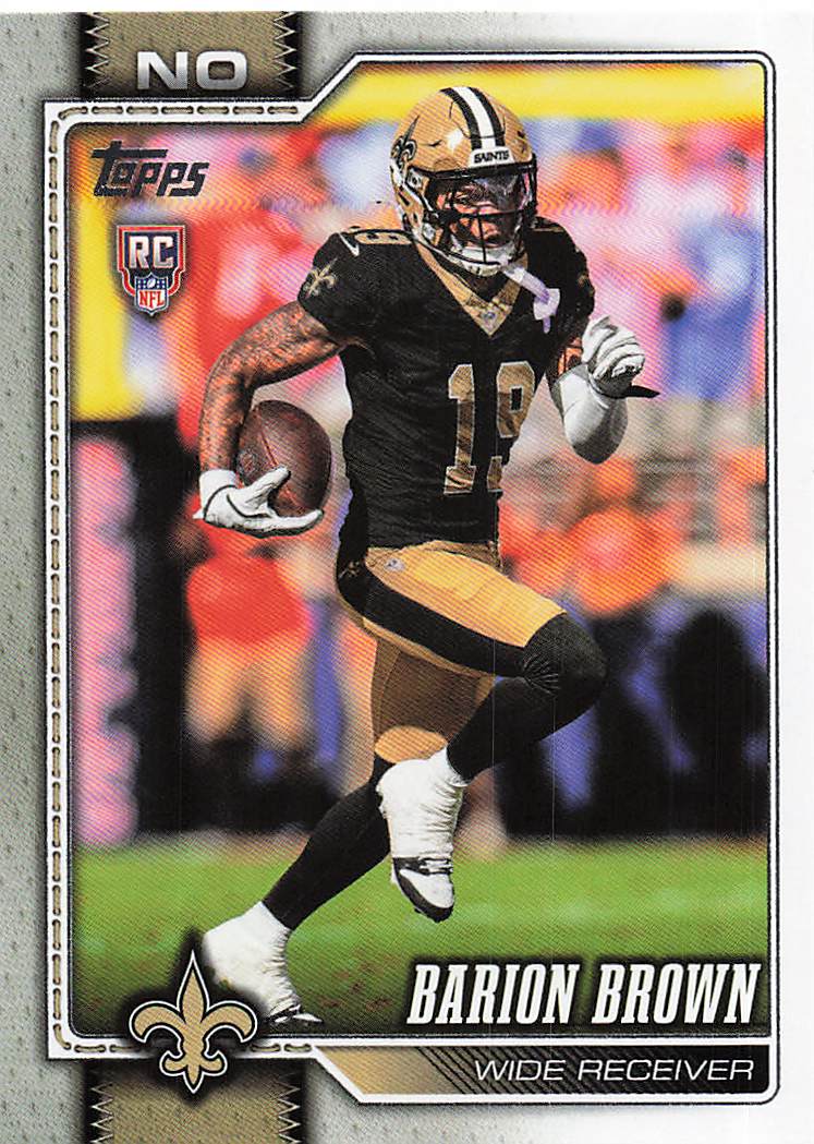 2026 Topps Flagship Football Barion Brown #386 RC