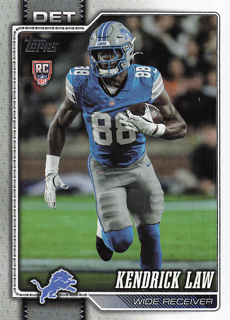 2026 Topps Flagship Football Kendrick Law #374 RC
